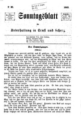 Augsburger Sonntagsblatt für Unterhaltung in Ernst und Scherz (Augsburger Postzeitung) Sonntag 26. Juli 1863