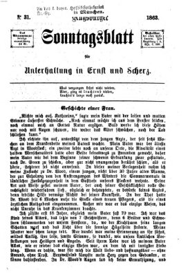 Augsburger Sonntagsblatt für Unterhaltung in Ernst und Scherz (Augsburger Postzeitung) Sonntag 2. August 1863