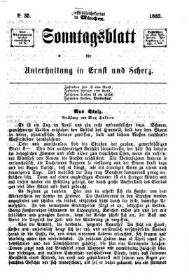 Augsburger Sonntagsblatt für Unterhaltung in Ernst und Scherz (Augsburger Postzeitung) Sonntag 30. August 1863