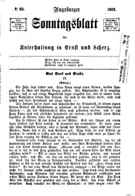 Augsburger Sonntagsblatt für Unterhaltung in Ernst und Scherz (Augsburger Postzeitung) Sonntag 13. Dezember 1863