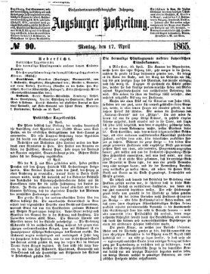 Augsburger Postzeitung Montag 17. April 1865