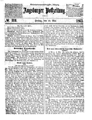 Augsburger Postzeitung Freitag 12. Mai 1865