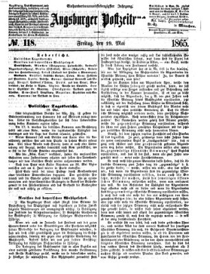 Augsburger Postzeitung Freitag 19. Mai 1865