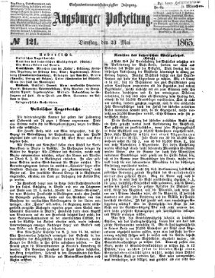 Augsburger Postzeitung Dienstag 23. Mai 1865