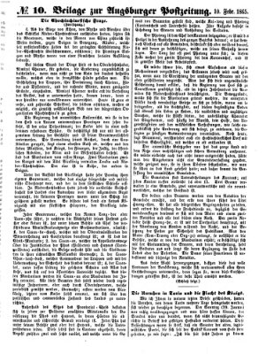 Augsburger Postzeitung Freitag 10. Februar 1865