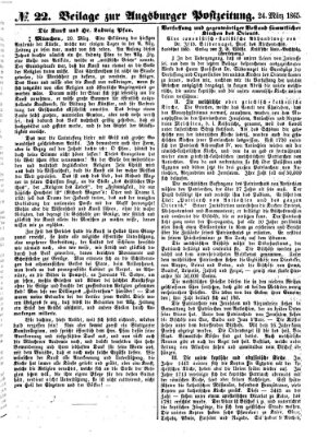 Augsburger Postzeitung Freitag 24. März 1865