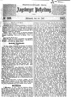 Augsburger Postzeitung Mittwoch 19. Juli 1865