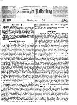 Augsburger Postzeitung Montag 31. Juli 1865