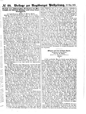 Augsburger Postzeitung Mittwoch 23. August 1865