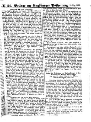 Augsburger Postzeitung Freitag 25. August 1865