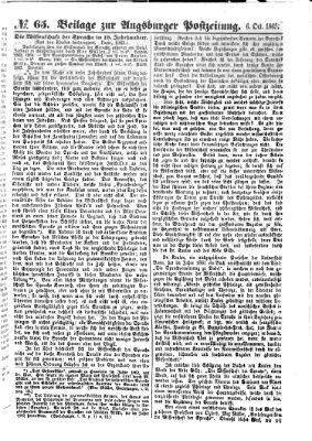 Augsburger Postzeitung Freitag 6. Oktober 1865