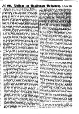 Augsburger Postzeitung Freitag 29. Dezember 1865