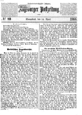 Augsburger Postzeitung Samstag 14. April 1866