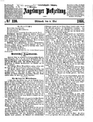 Augsburger Postzeitung Mittwoch 9. Mai 1866