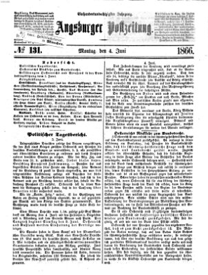 Augsburger Postzeitung Montag 4. Juni 1866