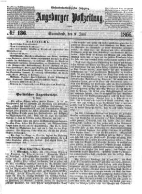 Augsburger Postzeitung Samstag 9. Juni 1866