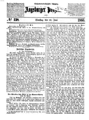 Augsburger Postzeitung Dienstag 12. Juni 1866