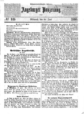 Augsburger Postzeitung Mittwoch 20. Juni 1866