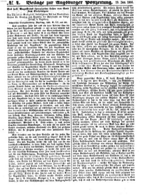 Augsburger Postzeitung Freitag 19. Januar 1866