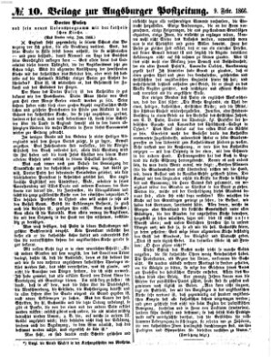 Augsburger Postzeitung Freitag 9. Februar 1866