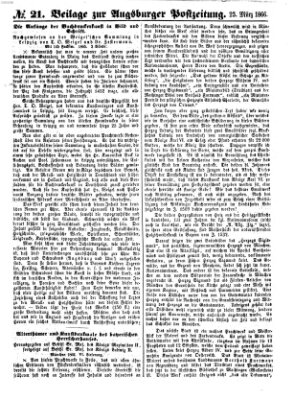 Augsburger Postzeitung Freitag 23. März 1866