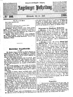 Augsburger Postzeitung Mittwoch 11. Juli 1866