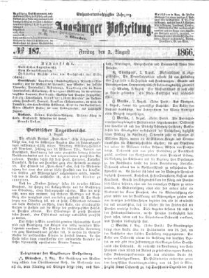 Augsburger Postzeitung Freitag 3. August 1866