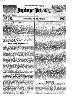 Augsburger Postzeitung Donnerstag 16. August 1866