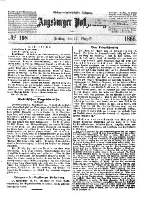 Augsburger Postzeitung Freitag 17. August 1866