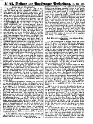 Augsburger Postzeitung Donnerstag 16. August 1866