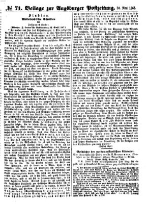 Augsburger Postzeitung Freitag 30. November 1866