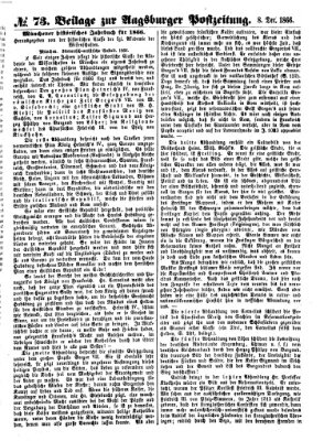 Augsburger Postzeitung Samstag 8. Dezember 1866