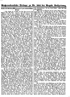 Augsburger Postzeitung Montag 5. November 1866