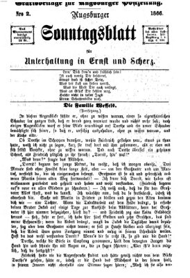 Augsburger Sonntagsblatt für Unterhaltung in Ernst und Scherz (Augsburger Postzeitung) Sonntag 14. Januar 1866