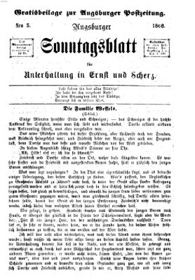 Augsburger Sonntagsblatt für Unterhaltung in Ernst und Scherz (Augsburger Postzeitung) Sonntag 4. Februar 1866