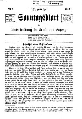 Augsburger Sonntagsblatt für Unterhaltung in Ernst und Scherz (Augsburger Postzeitung) Sonntag 11. Februar 1866