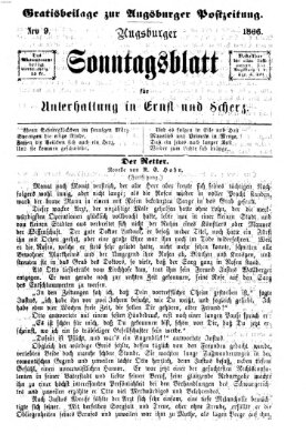 Augsburger Sonntagsblatt für Unterhaltung in Ernst und Scherz (Augsburger Postzeitung) Sonntag 4. März 1866