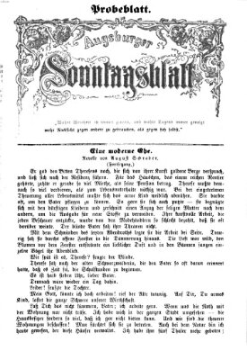 Augsburger Sonntagsblatt (Augsburger Postzeitung) Sonntag 1. April 1866