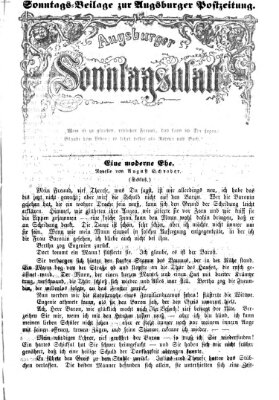 Augsburger Sonntagsblatt (Augsburger Postzeitung) Sonntag 6. Mai 1866