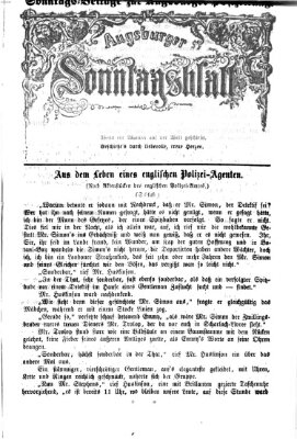 Augsburger Sonntagsblatt (Augsburger Postzeitung) Sonntag 12. August 1866