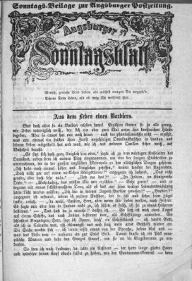 Augsburger Sonntagsblatt (Augsburger Postzeitung) Sonntag 19. August 1866