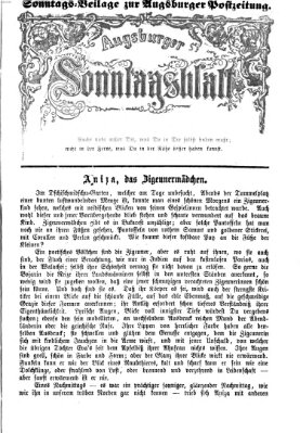 Augsburger Sonntagsblatt (Augsburger Postzeitung) Sonntag 2. September 1866