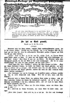 Augsburger Sonntagsblatt (Augsburger Postzeitung) Sonntag 21. Oktober 1866