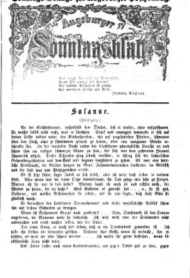 Augsburger Sonntagsblatt (Augsburger Postzeitung) Sonntag 9. Dezember 1866