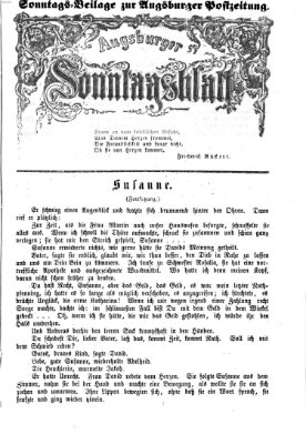 Augsburger Sonntagsblatt (Augsburger Postzeitung) Sonntag 16. Dezember 1866