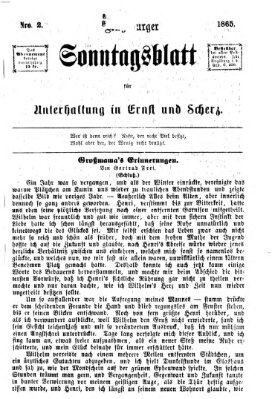 Augsburger Sonntagsblatt für Unterhaltung in Ernst und Scherz (Augsburger Postzeitung) Sonntag 15. Januar 1865