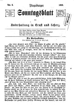 Augsburger Sonntagsblatt für Unterhaltung in Ernst und Scherz (Augsburger Postzeitung) Sonntag 5. Februar 1865