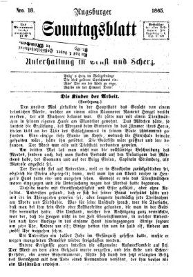 Augsburger Sonntagsblatt für Unterhaltung in Ernst und Scherz (Augsburger Postzeitung) Sonntag 7. Mai 1865