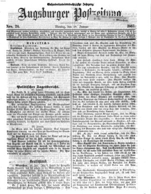 Augsburger Postzeitung Montag 28. Januar 1867