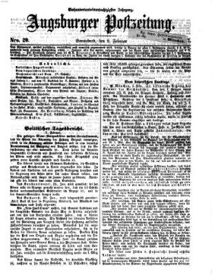 Augsburger Postzeitung Samstag 2. Februar 1867